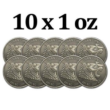 Verenigde Staten. 10 x 2027 1 oz Titanium Lydian Lion Round