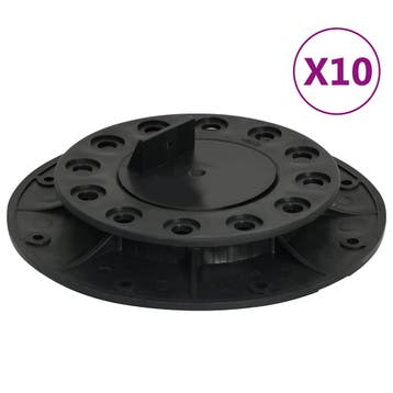 vidaXL Terrasdragers verstelbaar 10 st 20-30 mm, Verzenden, Nieuw