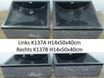 Marmer waskom sets, dubbele waskommen, wasbak, lavabo, Minder dan 50 cm, Nieuw, Ophalen of Verzenden, Minder dan 100 cm