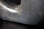 Handgemaakte vaas RING 30cm donkergrijs metalen decoratie, Huis en Inrichting, Woonaccessoires | Vazen, Ophalen of Verzenden, Nieuw
