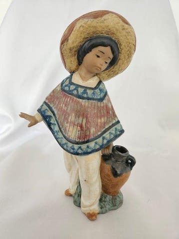 Lladró - Beeldje - „Pedro mit Krug“ (Panchito con Cántaro) -, Antiek en Kunst