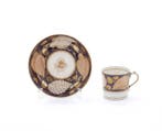 Miles Mason - Coffee cup and saucer, seashell pattern, by