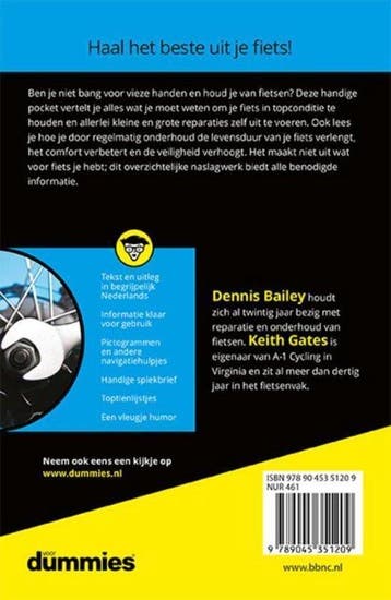 Voor Dummies - Je fiets repareren en onderhouden voor, Ophalen of Verzenden, Nieuw