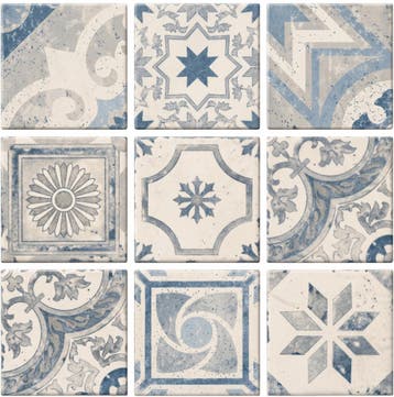 Vloertegel/Wandtegel Blauw 20x20cm (Vloeren, Bouwmaterialen), Keramiek, Nieuw, Ophalen of Verzenden, 20 tot 40 cm