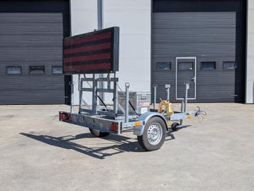 Tekstwagen, A810, met LED-display, Q-lite QLMO 04.20.08 U, Nieuw