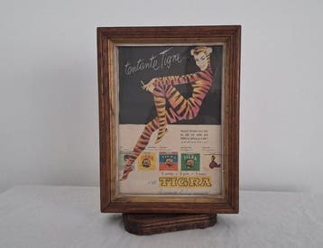 Tigra display sigarettenreclame toonbank winkel - Al Moore -