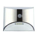3 x Solar LED wandlamp Flint RVS met bewegingsmelder, Tuin en Terras, Buitenverlichting, Zonne-energie, Verzenden, Minder dan 50 watt