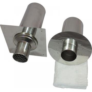 Pellet Pijp 80 Dw. Muurdoorvoer, Nieuw