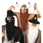Baard met snor zwart - Baarden, Ophalen of Verzenden, Nieuw