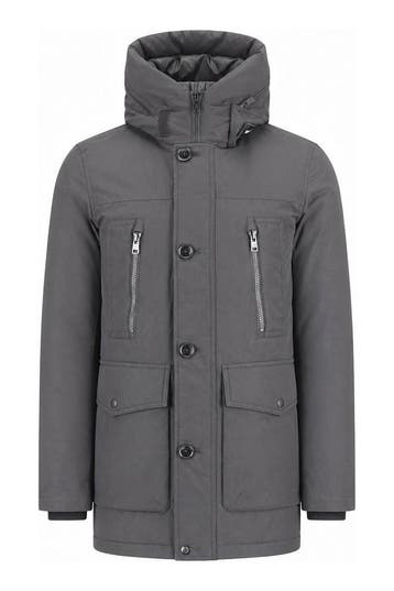 Woolrich Winterjas in maat S Grijs, Kleding | Heren, Verzenden, Zo goed als nieuw, Overige kleuren, Woolrich