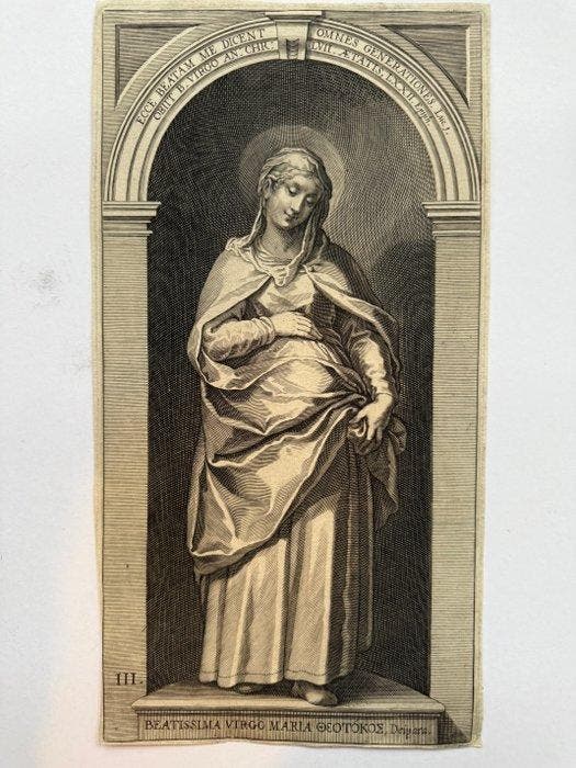 L.Kilian - J. M. Kager - Beatissima Virgo Maria Theotokos, Antiek en Kunst, Antiek | Overige Antiek