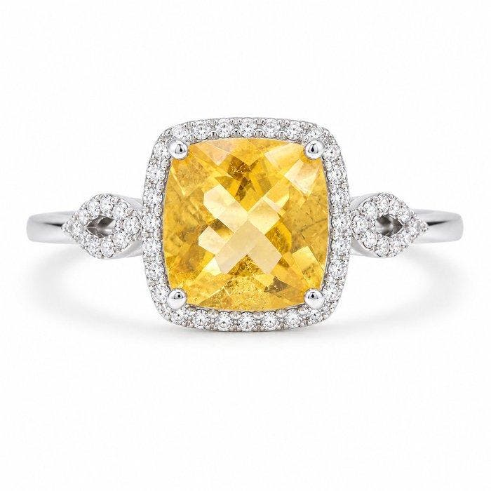 Zonder minimumprijs - Ring Platina - 2.02ct. tw. Vuuropaal -, Sieraden, Tassen en Uiterlijk, Ringen