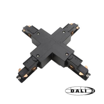 DALI 3-FASE RAIL | X-VORM CONNECTOR | ZWART, Nieuw