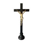 Antiek Crucifix - Hout - 1850-1900 - Beeld van Jezus