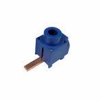 Sep aftakblok pin 1 fase 25mm² stift 27mm blauw, Ophalen of Verzenden, Nieuw