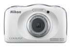 Nikon Coolpix S33 Waterdichte Digitale Compact Camera - Wit, Verzenden, Zo goed als nieuw