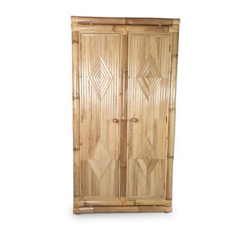 OUTLET - Transportschade - Bamboe kast Hennie - Naturel - Ev, Verzenden, Nieuw
