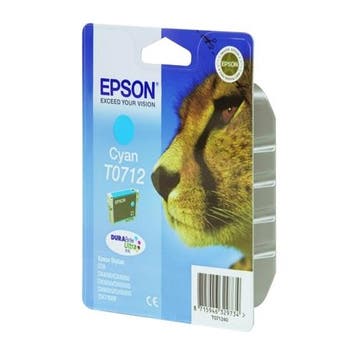 Epson T0712 inktcartridge cyaan (origineel), Verzenden, Nieuw, Cartridge, Epson
