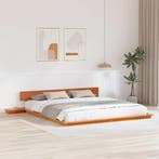 vidaXL Bedframe Bruin 200 x 200 cm Hout, Verzenden, Nieuw, Bruin, Hout
