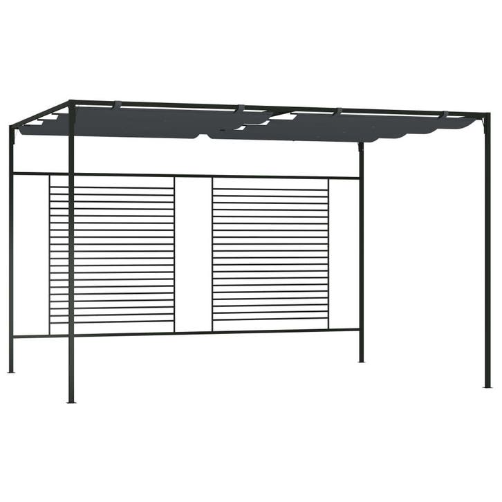 vidaXL Prieel met uittrekbaar dak 180 g/m² 4x3x2,3 m, Tuin en Terras, Partytenten, Nieuw, Verzenden
