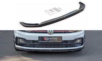 Voorspoiler VW Polo MK6 GTI Glans Zwart, Ophalen of Verzenden, Nieuw