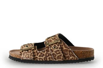 Esprit Slippers in maat 39 Panter, Kleding | Dames, Slippers, Overige kleuren, Verzenden, Zo goed als nieuw