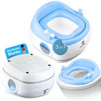 Toilettrainer/kindertoilet Babybefun Blauw/wit, Ophalen of Verzenden, Nieuw