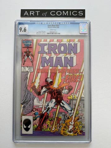 Iron Man #207 - CGC 9.6 - 1 Graded comic - Eerste druk -, Nieuw