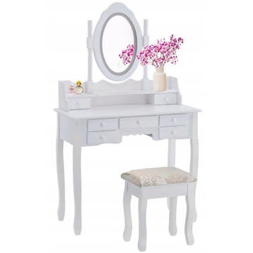 Make-up tafel 7 Lades Kruk | Scherpe Prijs | OP=OP, Ophalen of Verzenden, Nieuw, Vintage