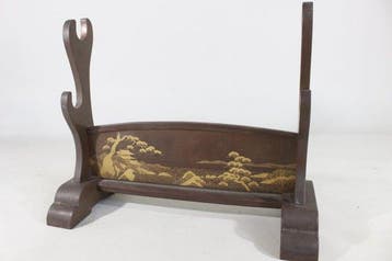 Katana - Hout - P3-105 Gold Makie Katana kake (sword rack) -