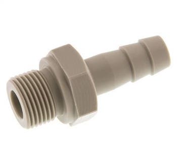 G 3/8 Buitendraad x 10mm Polypropylene (PP) Slangpilaar 10, Verzenden, Nieuw