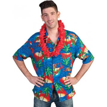 Hawaiiblouse Tropical Blauw Club Tropicana - 52-54 (L/XL), Verzenden, Nieuw
