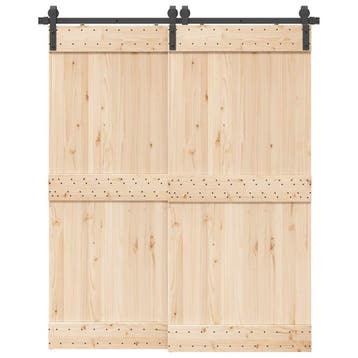 vidaXL Doos met onderdelen voor schuifdeur 183 cm staal, Verzenden, Nieuw