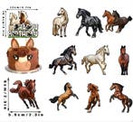 38-delige paarden decoratie set Happy Birthday Wild Horse, Ophalen of Verzenden, Nieuw, Overige soorten
