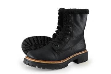 Rieker Veterboots in maat 43 Zwart, Kleding | Heren, Verzenden, Zwart, Boots, Zo goed als nieuw
