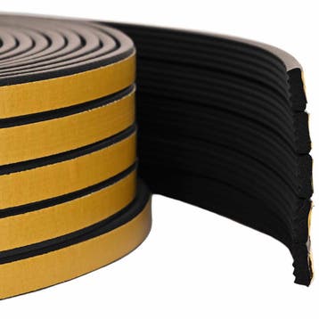 vidaXL Zelfklevende raamafdichting Zwart 15 x 8 mm 100 m, Verzenden, Nieuw