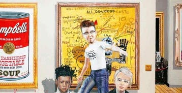Gully (1977) - Jean-Michel, Keith and Andy meet Warhol,