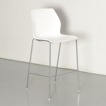 Kastel Kalea designbarkruk - Wit/oranje, Ophalen of Verzenden, Nieuw