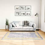 vidaXL Vloerkleed wasbaar 120x180 cm grijs, Verzenden, Nieuw, Grijs