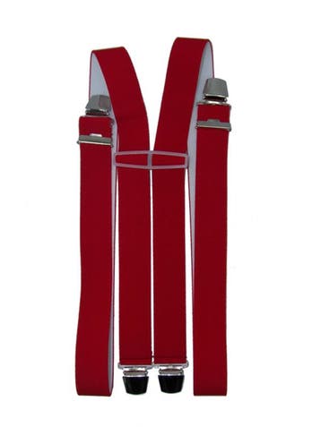 XXL Rode Bretels met 4 extra sterke clips, Kleding | Heren, Riemen en Ceinturen, Verzenden, Nieuw