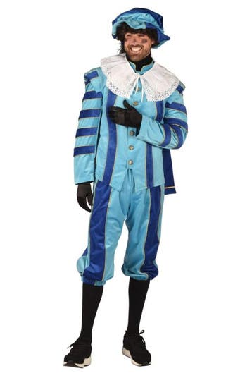 Pietenpak Cadiz Kobaltblauw-Turquoise met cape - XXL, Diversen, Verzenden, Nieuw