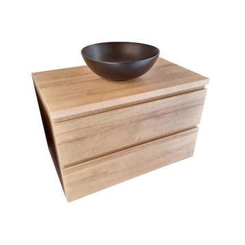 SALE - Luka 39 - Mat zwart - Waskom -  -  - Keramiek -  Rond, Ophalen of Verzenden, Nieuw