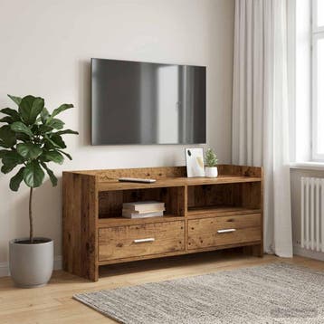 vidaXL TV-kast 100 x 33 x 47 cm Oud hout Bewerkt hout, Minder dan 50 cm, Verzenden, Nieuw, Minder dan 100 cm