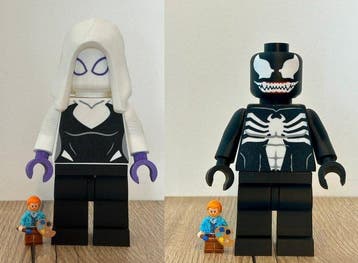 Fait maison - (MOC) 2 Minifigures LEGO grand format (18 cm), Nieuw