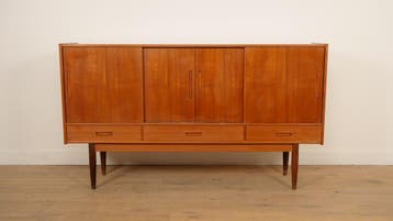 Vintage highboard | Wandkast | Teak | 195 cm, Huis en Inrichting, Ophalen of Verzenden, Nieuw