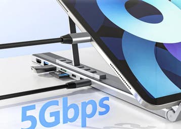 8-in-1 USB-C Dock met Stand 4K HDMI PD 100W USB 3.0, Verzenden, Nieuw