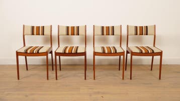 Set van 4 eetkamerstoelen | Teak | Johannes Andersen, Ophalen of Verzenden, Nieuw