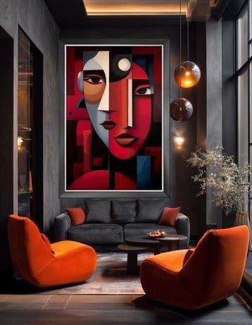 Mrs Art Prime - The Alter Ego in Cubism Style #08, Antiek en Kunst