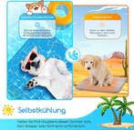 Koelmat Hond & Kat - 120x80 cm - Blauw - Nobleza, Huis en Inrichting, Woonaccessoires | Overige, Verzenden, Zo goed als nieuw