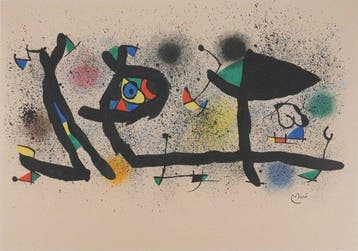 Joan Miro (1893-1983) - Jardin surréaliste, Antiek en Kunst